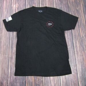 Howitzer Shirt Mens Large Black 1776 Patriotic Rattlesnake Flag Graphic Tee